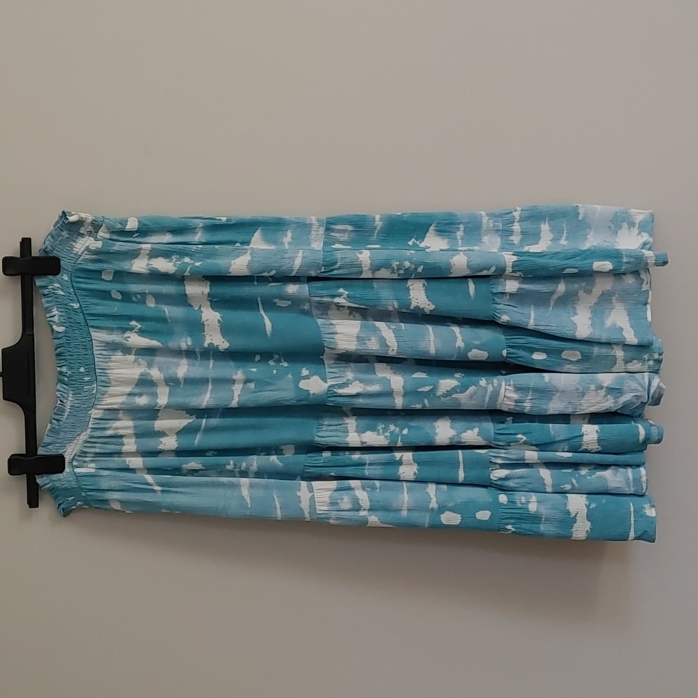 Ivy Tiered skirt tie dye Cloud Print